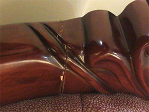 實木家具開裂修補